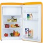 Kühlschrank mit Gefrierfach 88 cm Höhe Retro Design gelb [1/4]