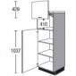 Highboardschrank für Einbaugeräte mit 1 Geräte-Drehtür [2/21]