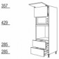 Hochschrank Geräte-Umbau GLO2A-1 für Backofen [5/5]