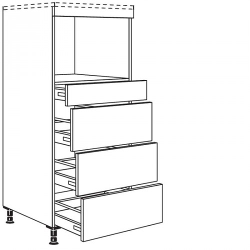 Highboard für Geräte-Umbauten für Dampfgarer / Kompaktgerät