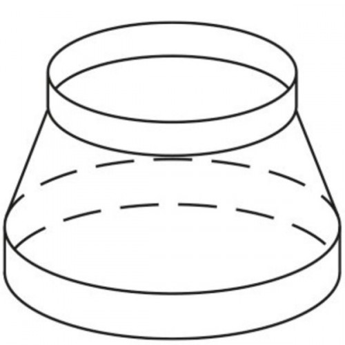 Reduzierstück  von 150 auf 125 mm Rundrohr