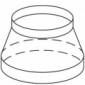Reduzierstück  von 150 auf 125 mm Rundrohr [1/1]