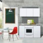 Kompaktküche 150 cm Metall mit Backofen [9/14]