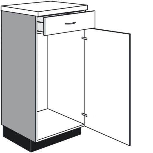 Highboard mit 1 Gerätedrehtür und einer Nischenhöhe von 880 mm