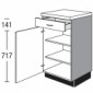 Maxi Unterschrank mit 1 Drehtür und 1 Schubkasten [2/16]