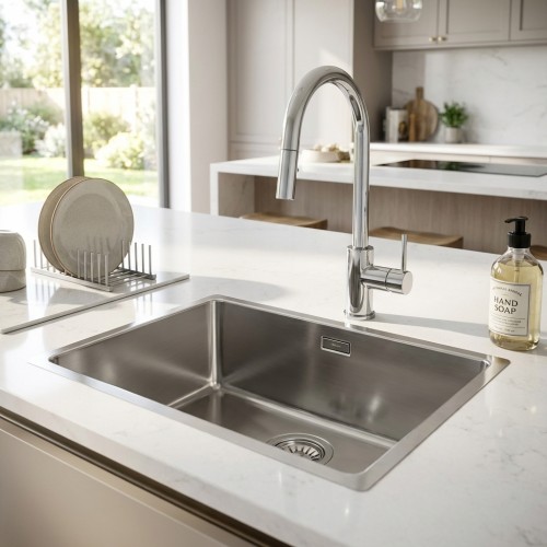 Edelstahlbecken für die Küche Houston 50x40 Edelstahlbecken für die Küche Houston 50x40