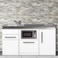 Miniküche Designline 160 cm breit mit Mikrowelle, Geschirrspüler [7/27]