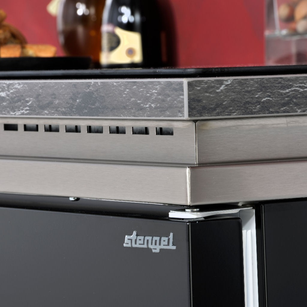 Miniküche Designline 160 cm breit mit Mikrowelle, Geschirrspüler und