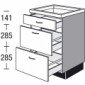 Unterschrank für Kochmulde oder Induktionskochfeld [2/16]