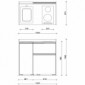 modulLINE ML 100 OK Minik&uuml;che aus Holz [22/24]