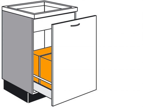 Spülenschrank mit Abfallorganisation