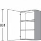 Oberschrank mit 1 Drehtür [2/15]