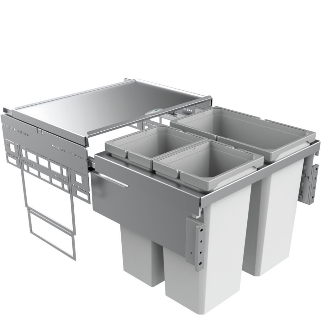 Naber Einbaumülleimer Naber Cox Clan® 490/600-3, Abfallsammler für Naber Einbaumülleimer Naber Cox Clan® 490/600-3, Abfallsammler für