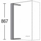 Blende für Hängeschränke mit 867 mm Höhe in Korpusfarbe [2/27]