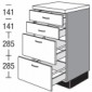 Maxi Unterschrank mit 2 Auszüge und 2 Schubkästen [2/16]