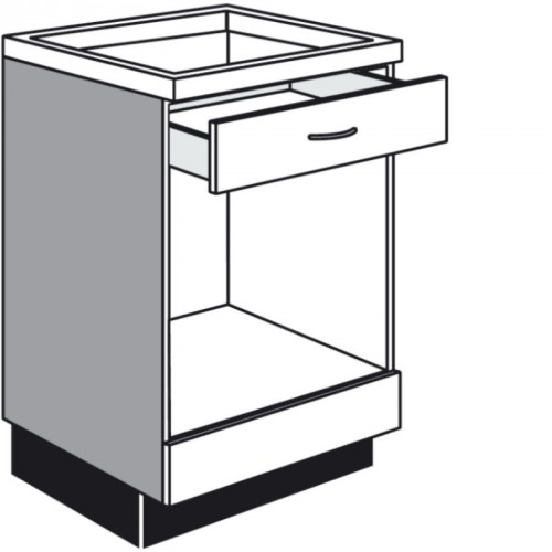 Unterschrank für Mikrowellengerät mit 1 Schubkasten