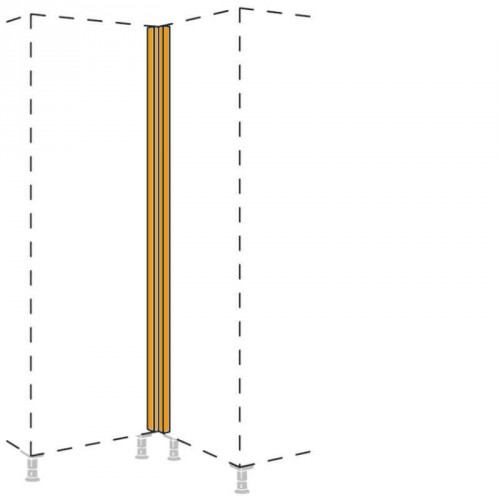 Hochschrank Winkelpassstück in Frontmaterial