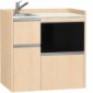 modulLINE ML 100 MA Minik&uuml;che aus Holz mit Mikrowelle [12/25]