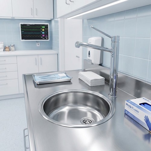 Medizinische sp&uuml;le 10 cm tief L18 390 VP-CC