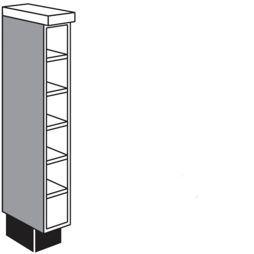 Maxi Unterschrank-Regal für Flaschen 150 mm breit