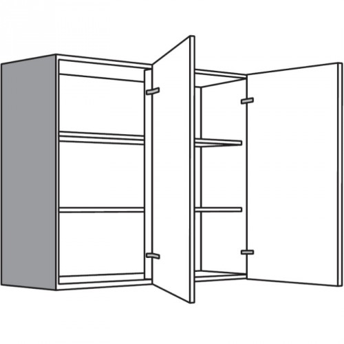 Hängeschrank mit 2 Drehtüren