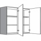 Hängeschrank mit 2 Drehtüren [1/17]