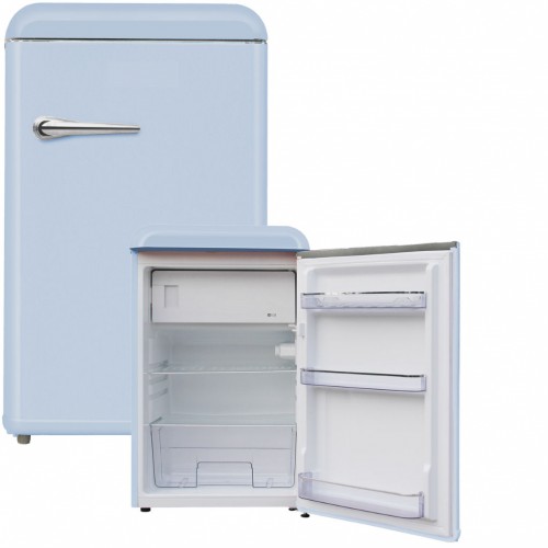 Vintage Kühlschrank mit Gefrierfach blau
