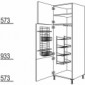 Besen-/Geräteschrank mit 1 verlaschte Tür [2/9]