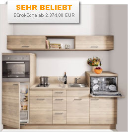 Design-Einbaukueche mit Highboards